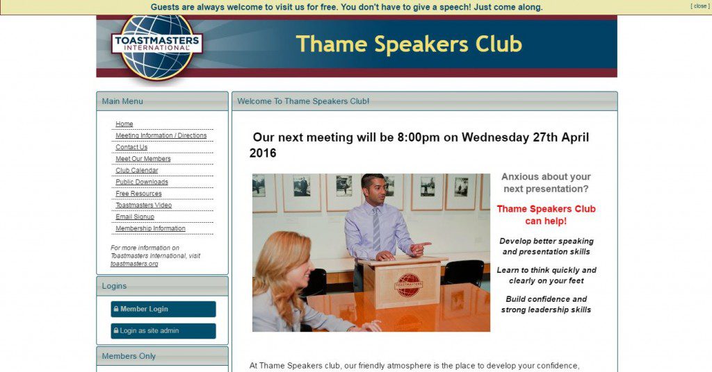 Thame Speakers club