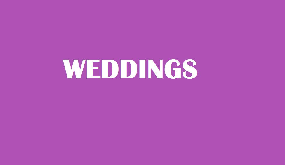 WEDDINGS