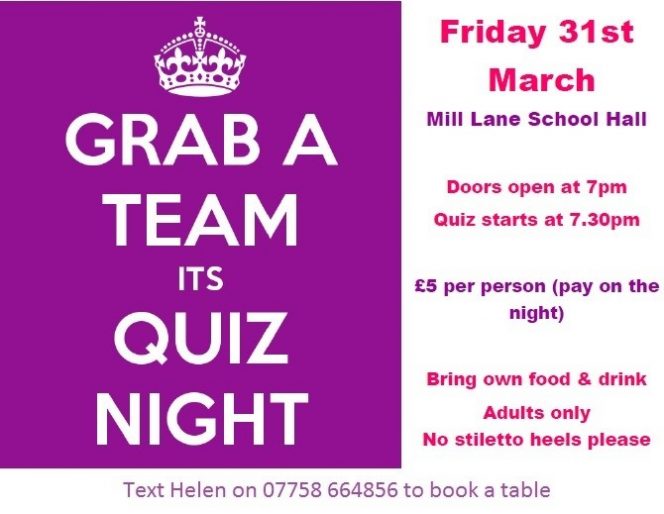Mill Lane Quiz night