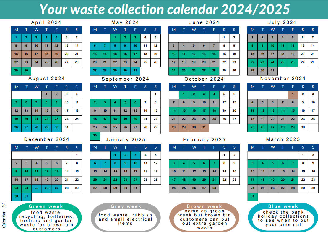 How to access your full 20242025 Waste and Recycling Calendar Thame Hub
