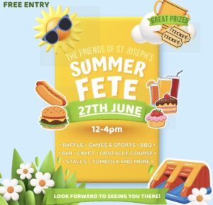 The Friends of St Joseph’s Summer Fete 2026 @ St. Joseph’s Catholic Primary School