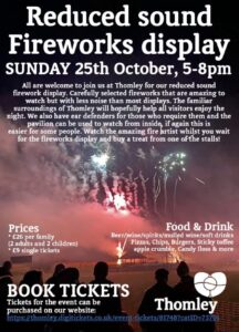 Thomley: Reduced Sound Firework Display 2026 @ Thomley,Worminghall